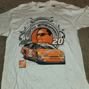 Vintage Tony Stewart All Over Print NASCAR Racing T-shirt Home Depot Chase L